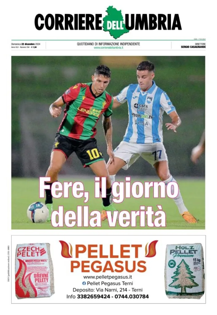 Prima-pagina-corriere umbria-del-2024-12-22